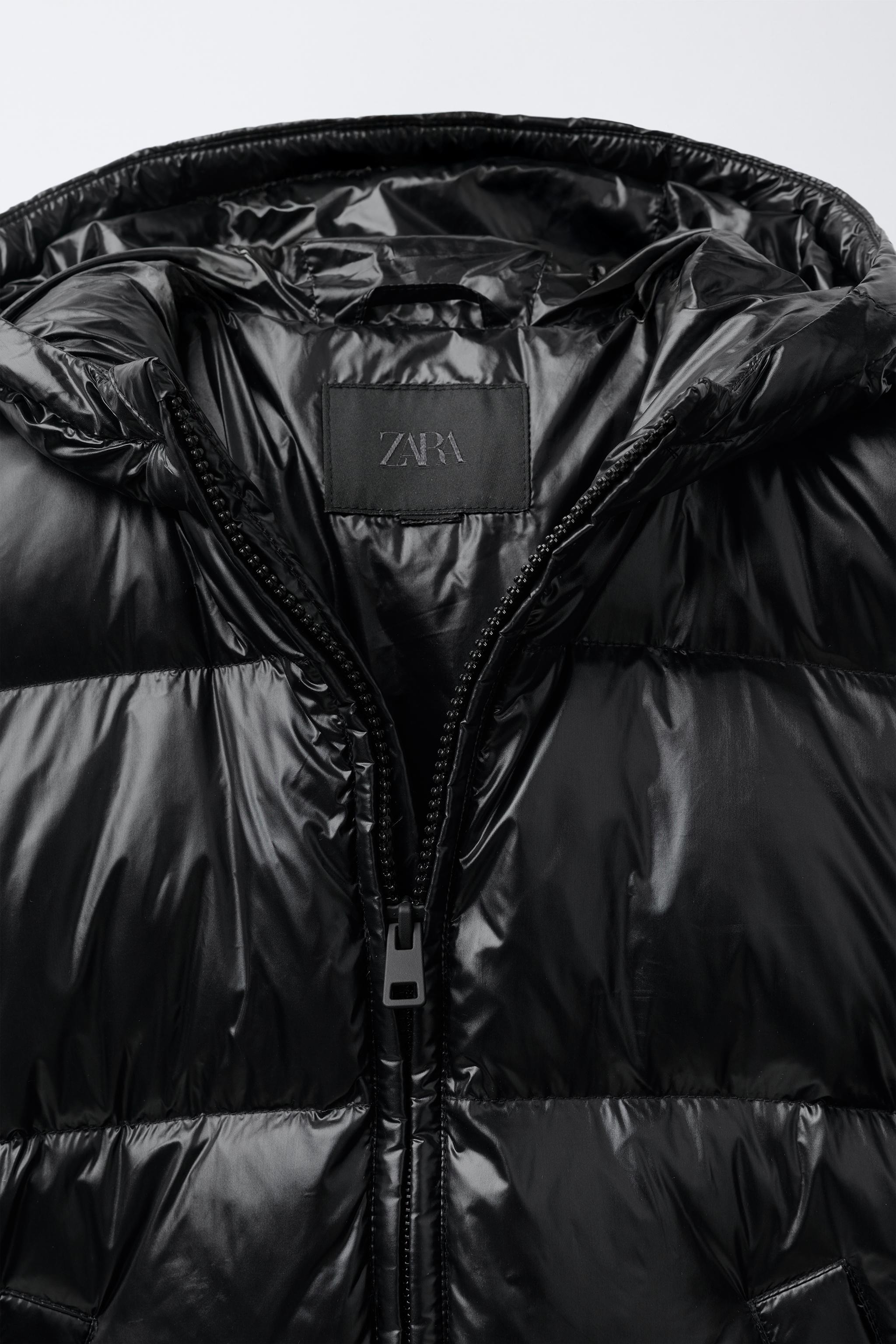 DOWN PUFFER COAT WITH HOODIE, WATER REPELLENT